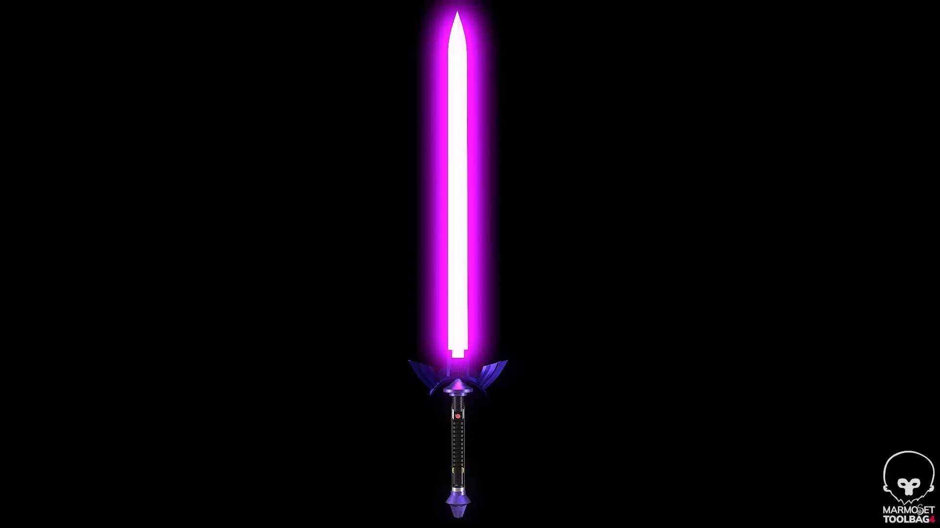 Lightsaber Master Sword Low-poly 3D model_0