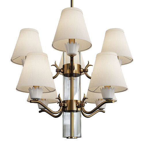Fontana Arte Chandelier Low-poly 3D model