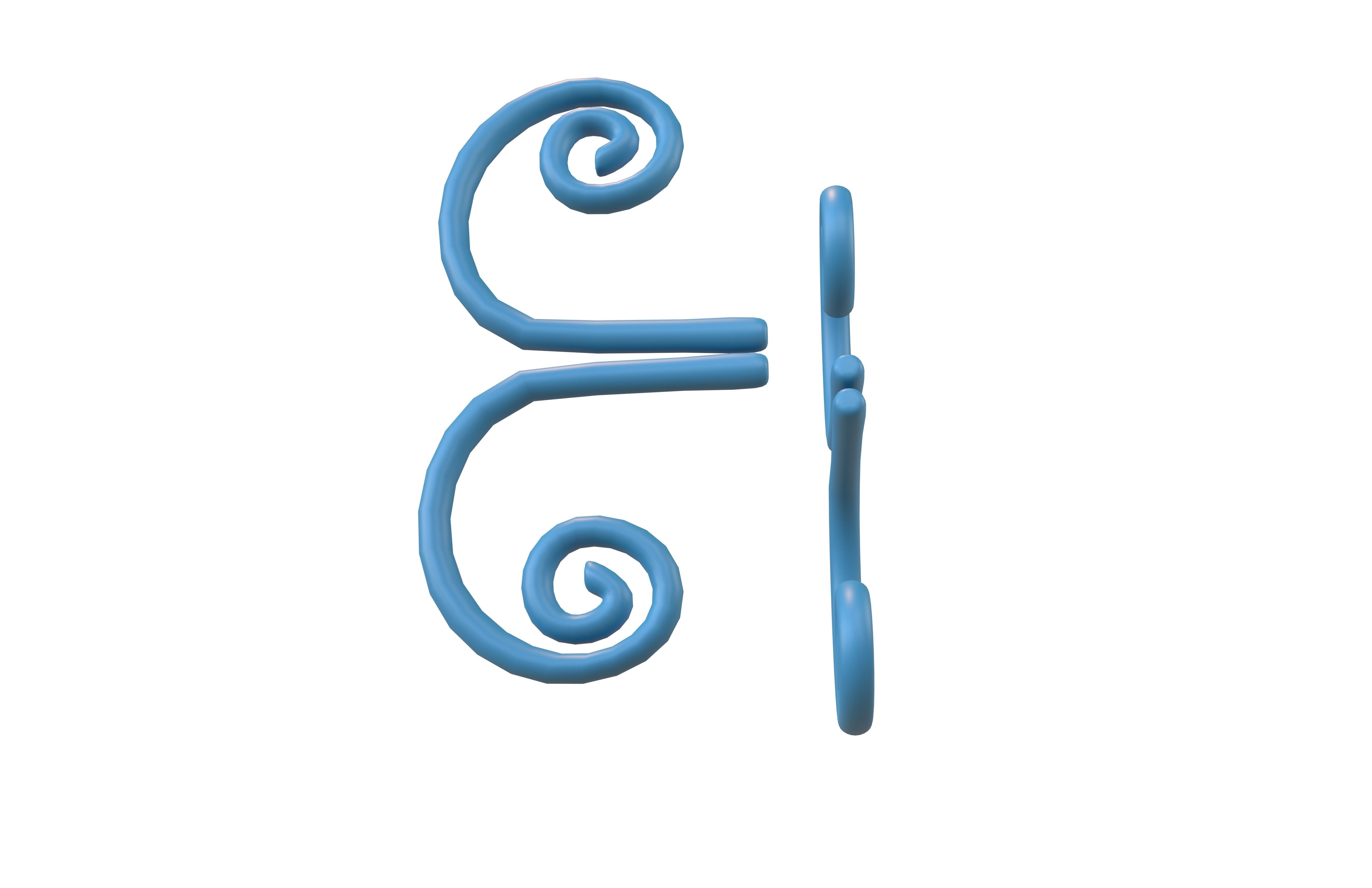 Butterfly Wing v1 002 Low-poly 3D model_2