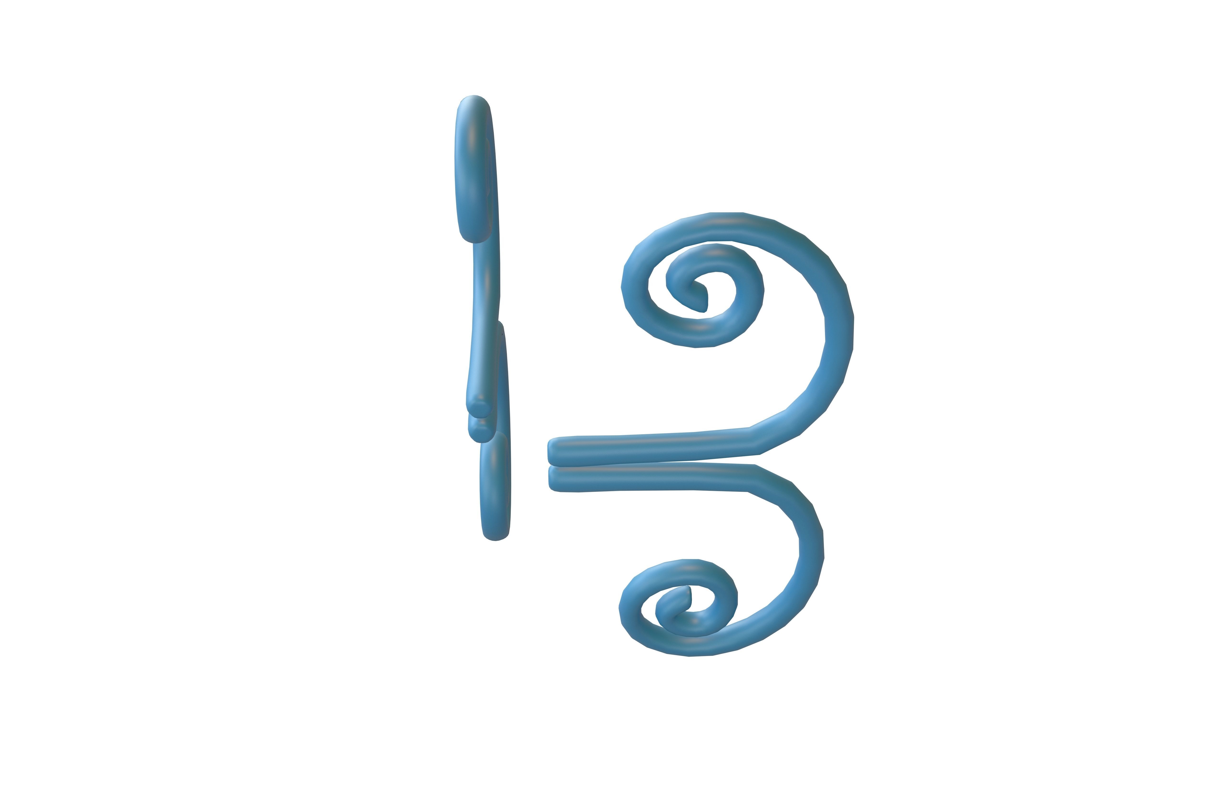 Butterfly Wing v1 002 Low-poly 3D model_3