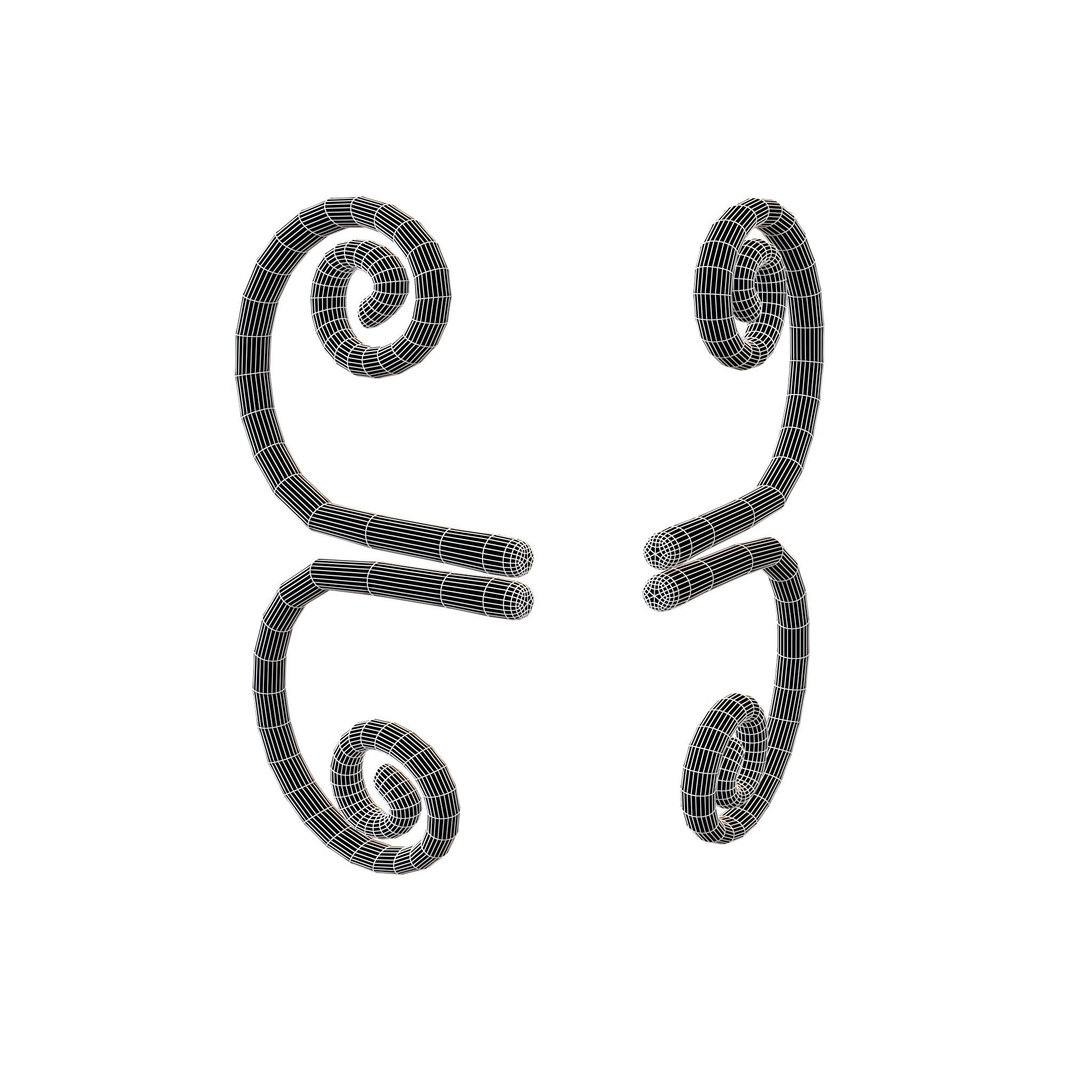 Butterfly Wing v1 003 Low-poly 3D model_4