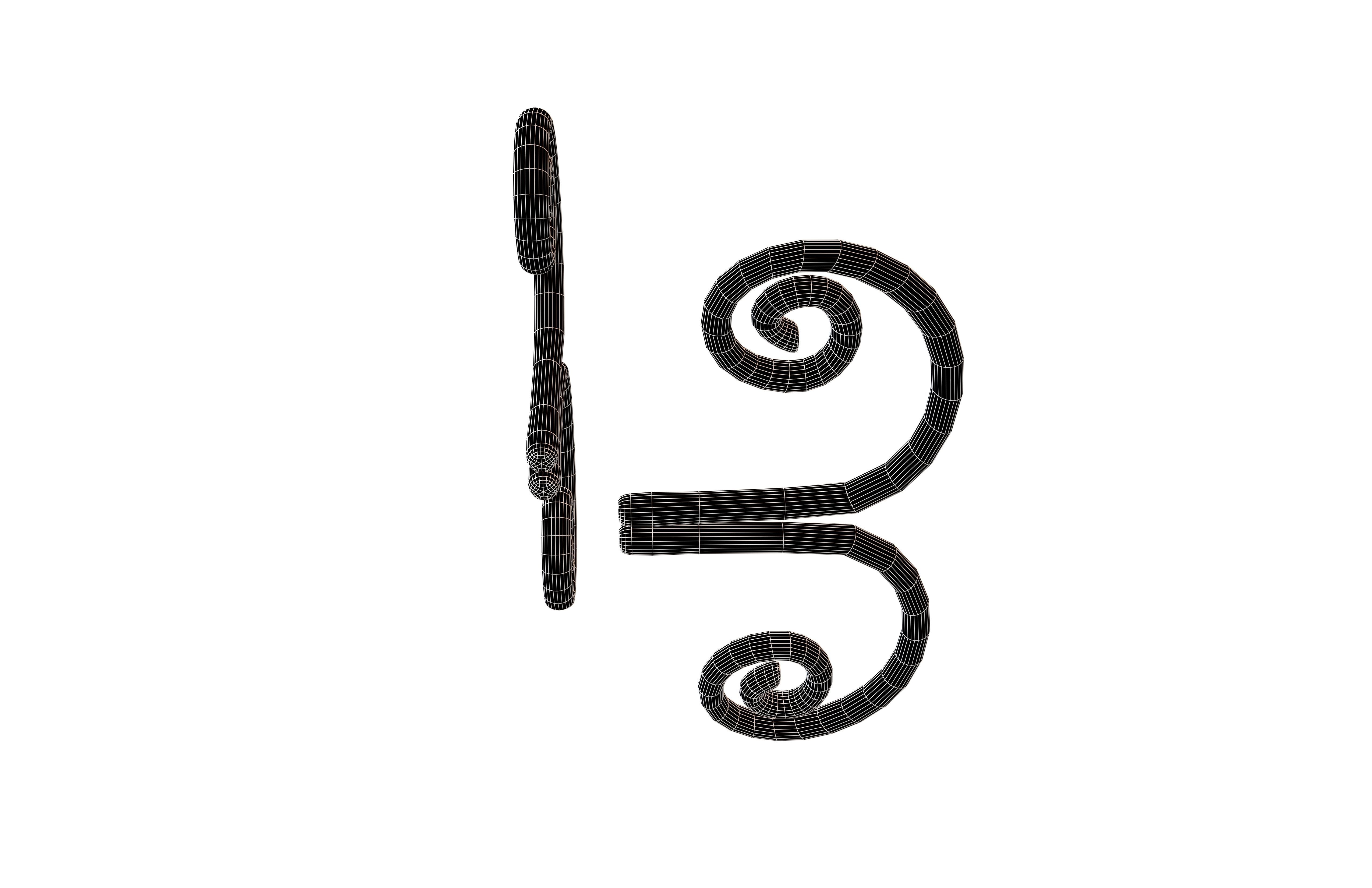 Butterfly Wing v1 003 Low-poly 3D model_7