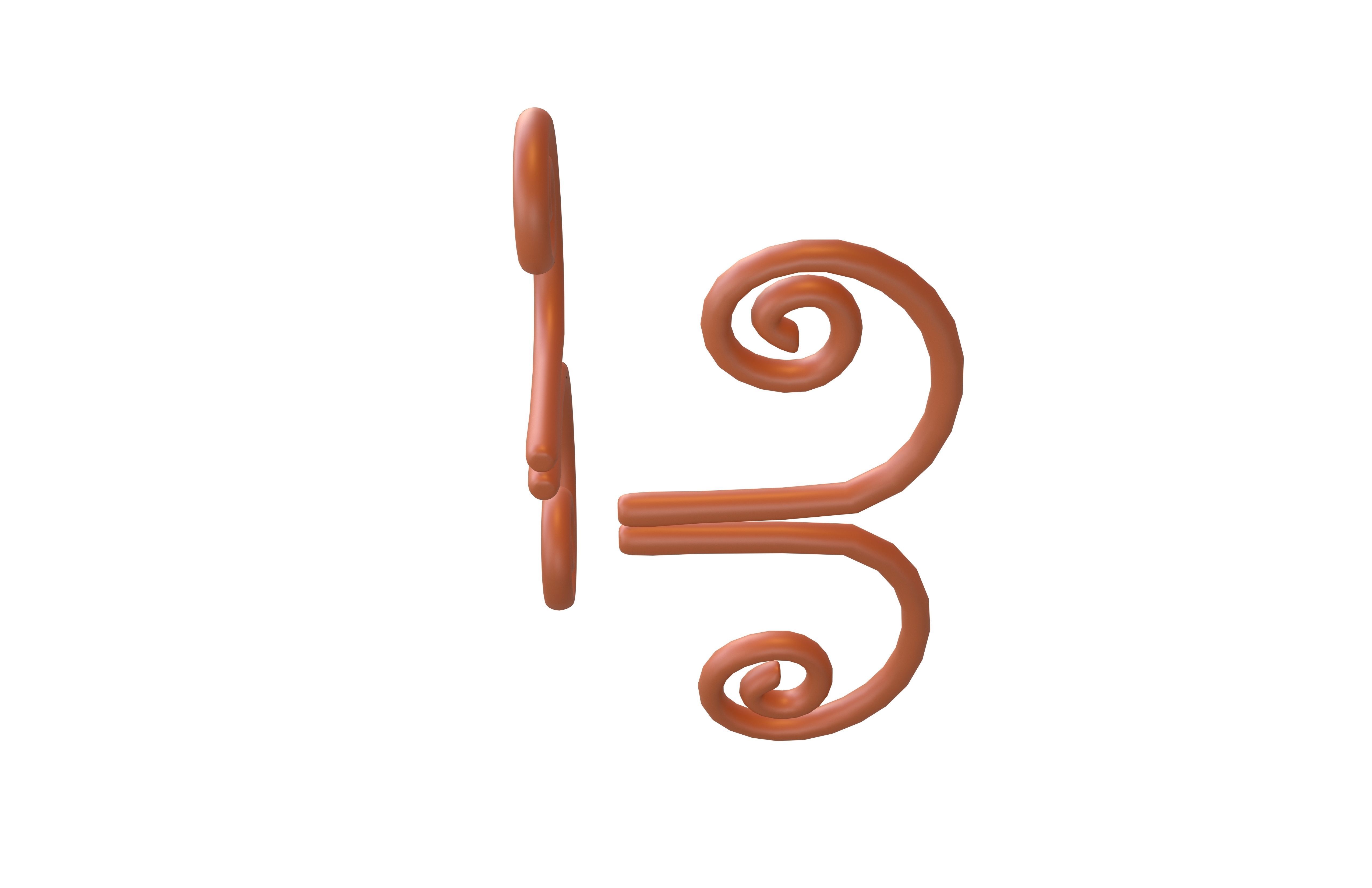 Butterfly Wing v1 003 Low-poly 3D model_2