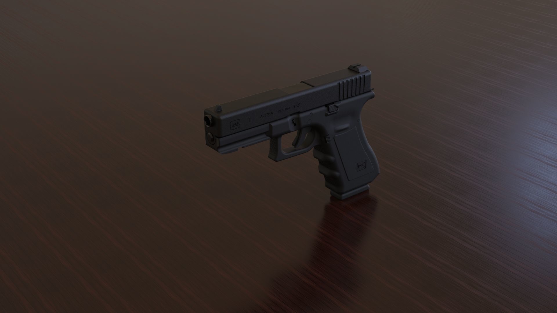 glock pistol 3D model_1