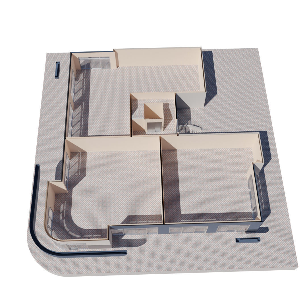 Residential Building with internal 6 3D model_15