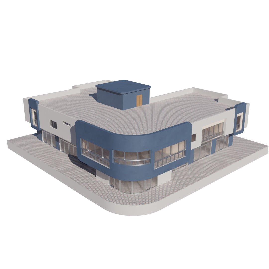 Residential Building with internal 6 3D model_12