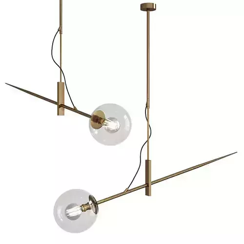 Hasta Brass Hanging Lamp 138