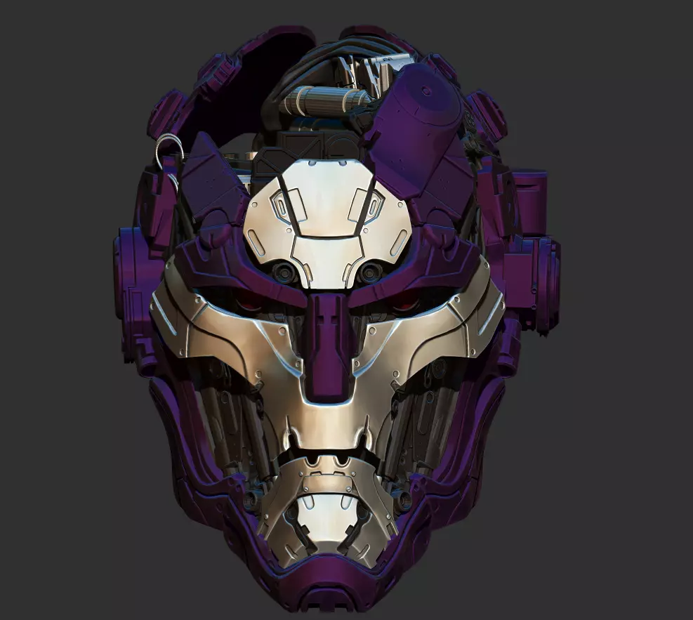 SENTINEL HEAD - X MEN - HIGH POLY 3D print model_0