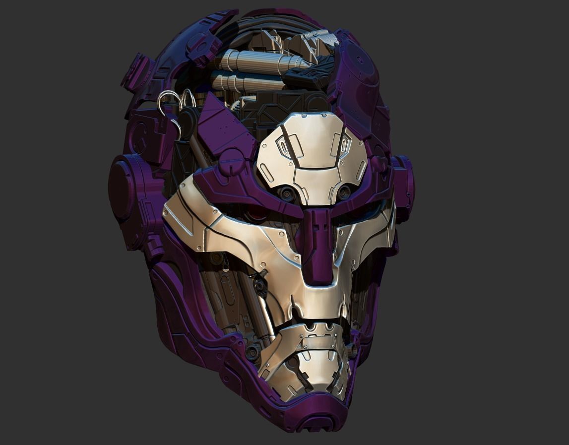 SENTINEL HEAD - X MEN - HIGH POLY 3D print model_1