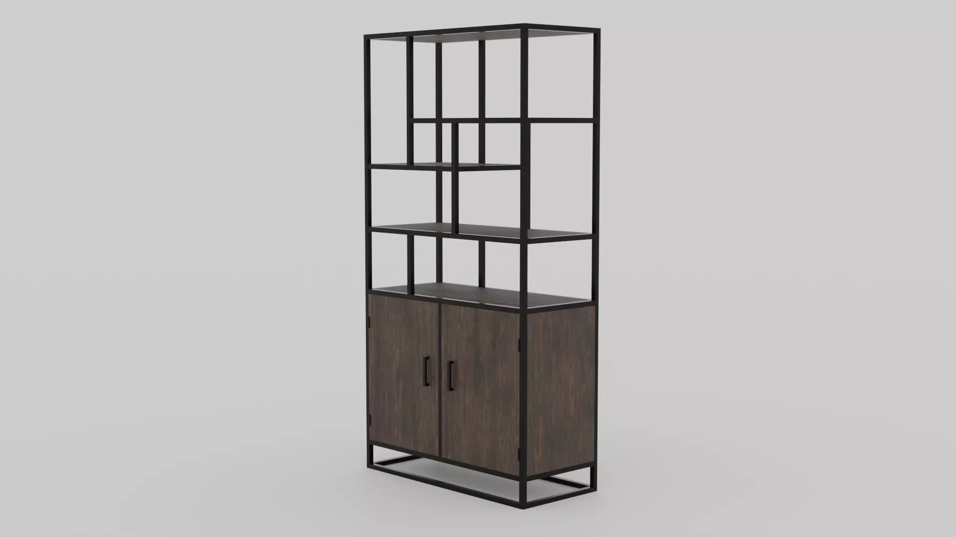 Bookshelf modern 3D model_0