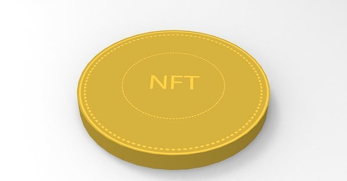 Coin NFT 3D Free low-poly 3D model