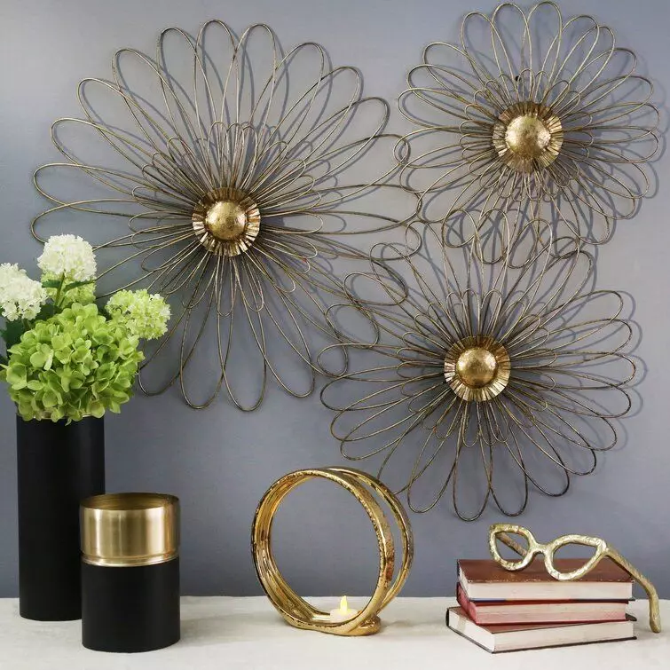 Flower Wall Decor 3D model_0