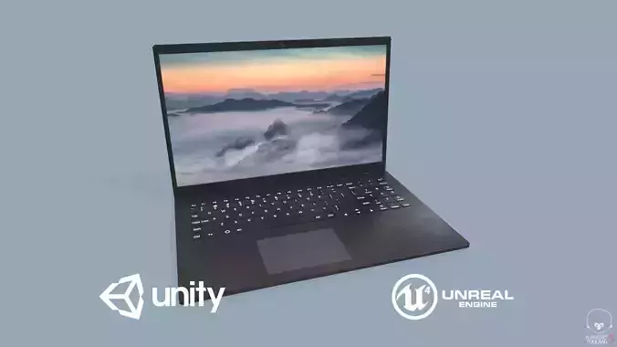 Laptop Low-poly 3D model