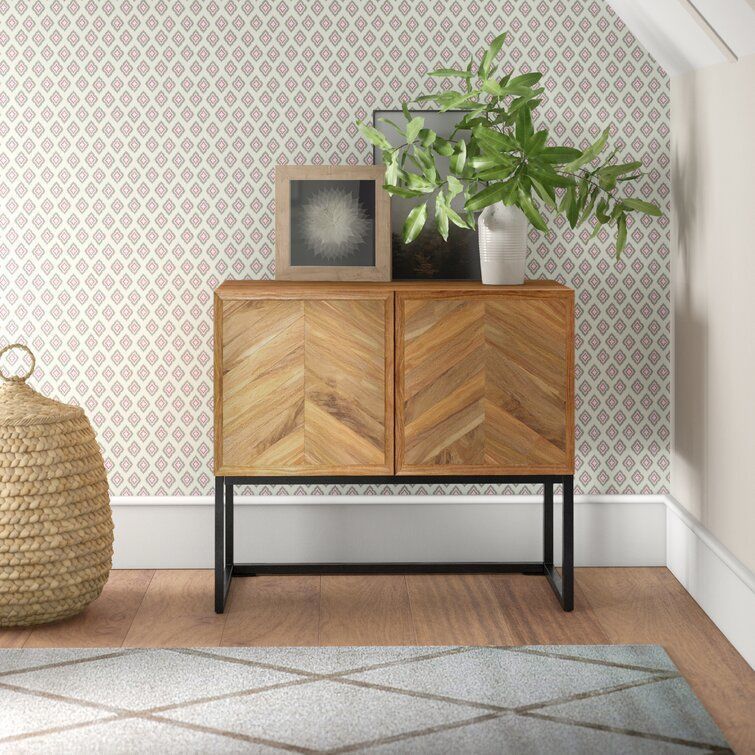 Ailean Wide Drawer Mango Wood Buffet Table 3D model_6