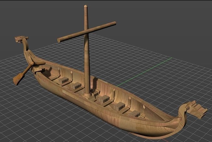 Drakkar ship model 3D print model