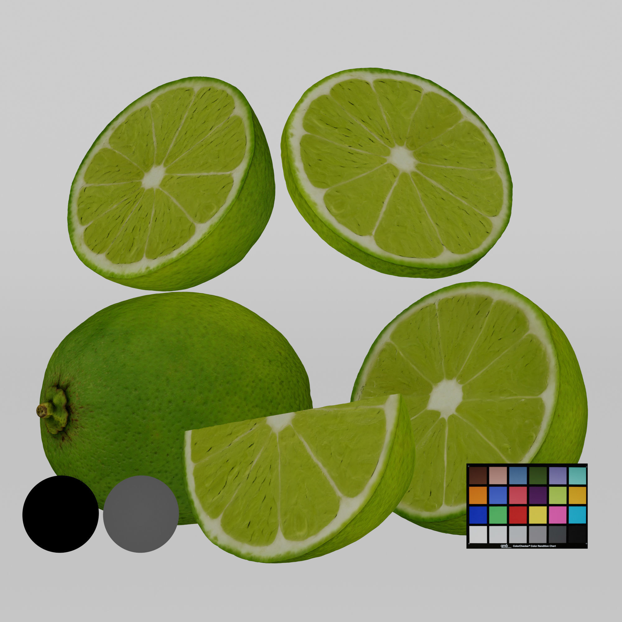 Lime - Green 3D model_2