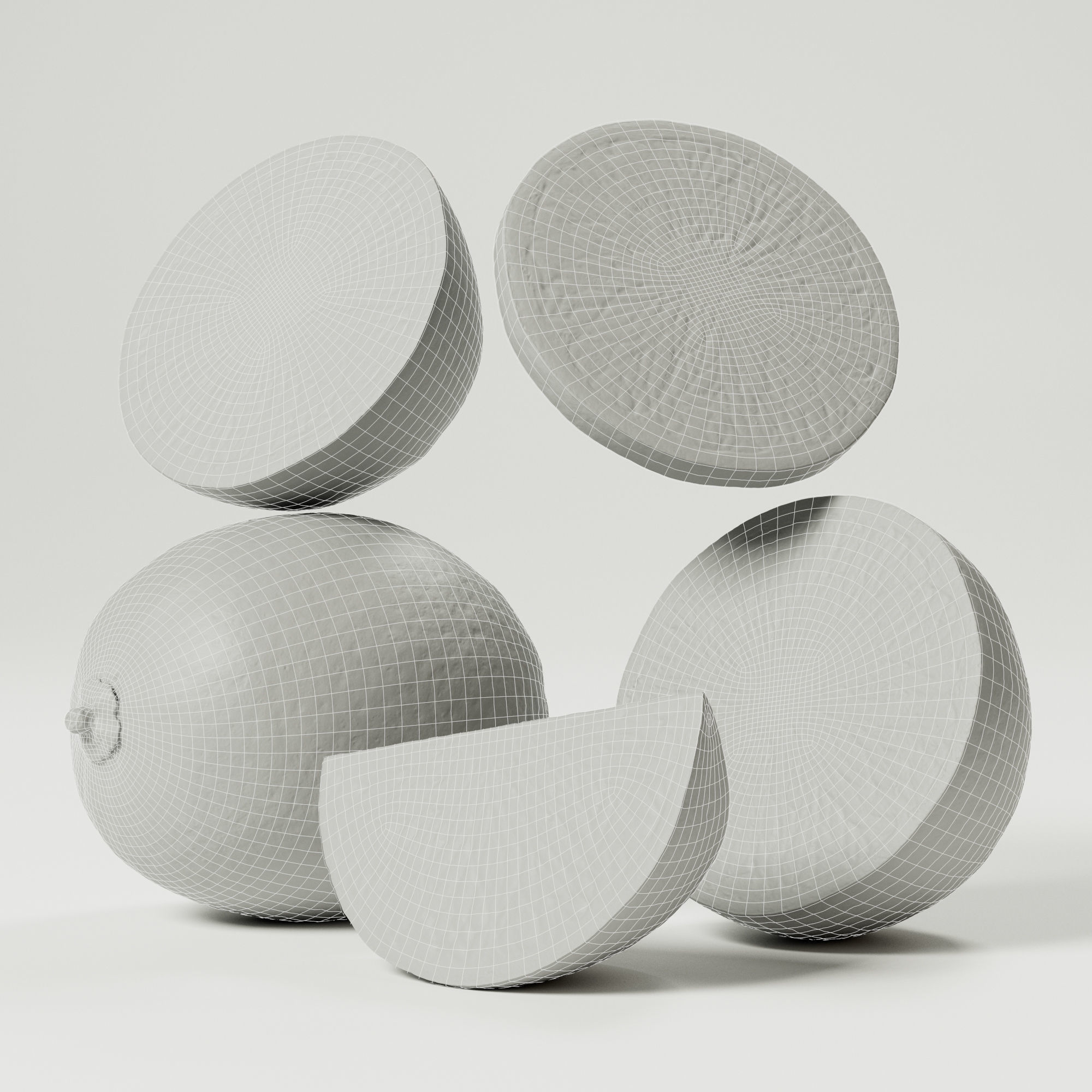 Lime - Green 3D model_1