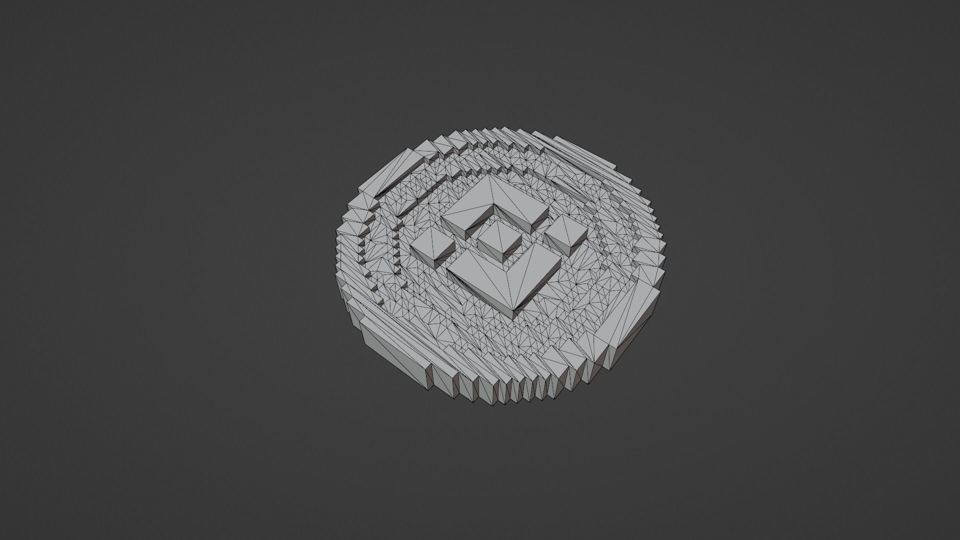 Binance Coin  Low-poly 3D model_8