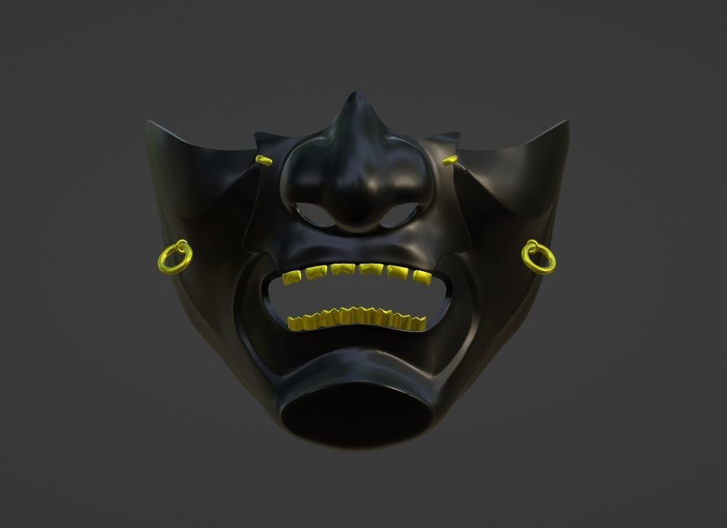 Jin Sakai  mask - Majestic samurai clan from Ghost of Tsushima 3D print model_1