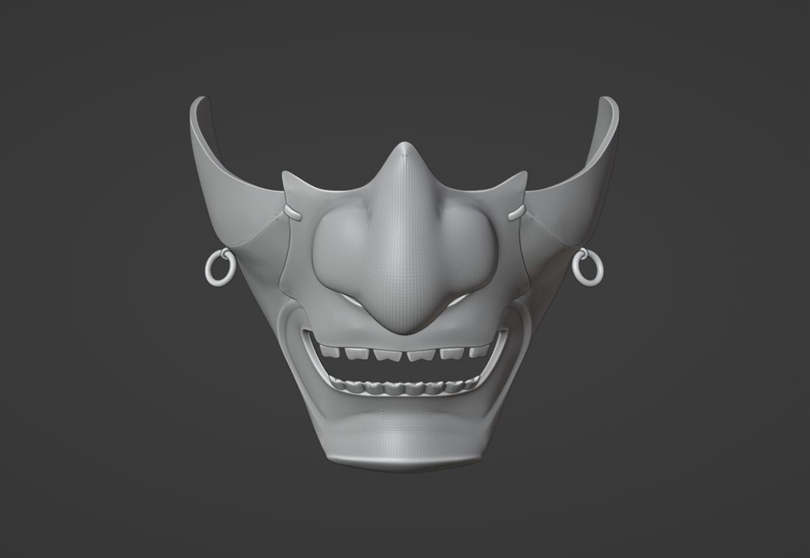 Jin Sakai  mask - Majestic samurai clan from Ghost of Tsushima 3D print model_5