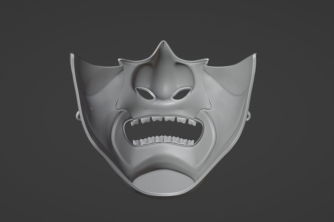 Jin Sakai  mask - Majestic samurai clan from Ghost of Tsushima 3D print model_12