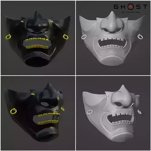 Jin Sakai  mask - Majestic samurai clan from Ghost of Tsushima