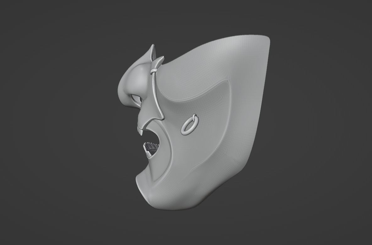 Jin Sakai  mask - Majestic samurai clan from Ghost of Tsushima 3D print model_9