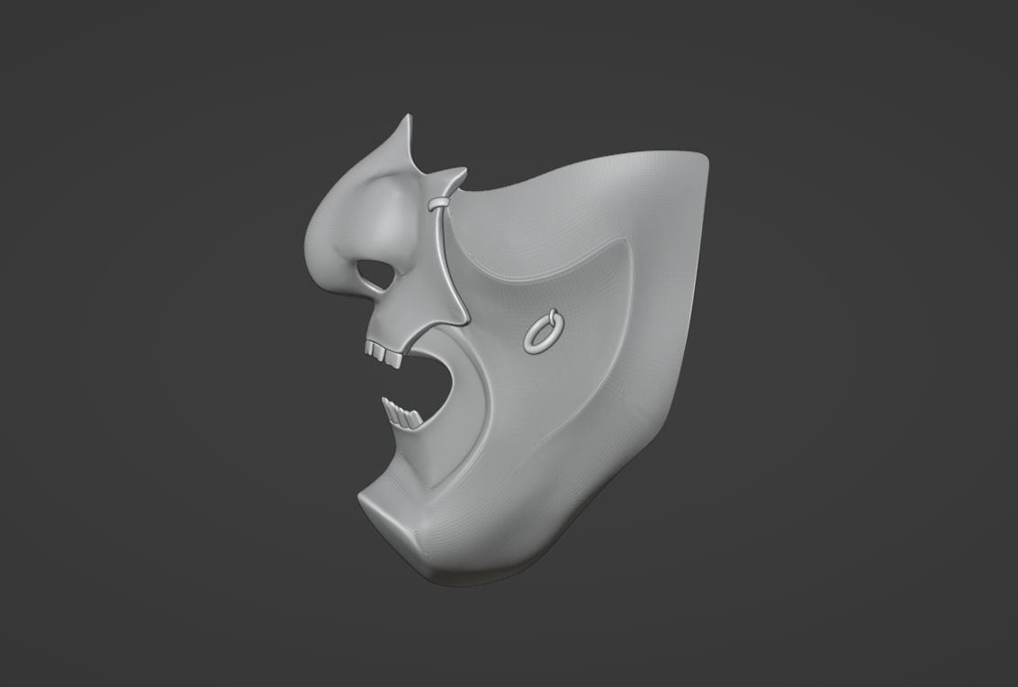 Jin Sakai  mask - Majestic samurai clan from Ghost of Tsushima 3D print model_6