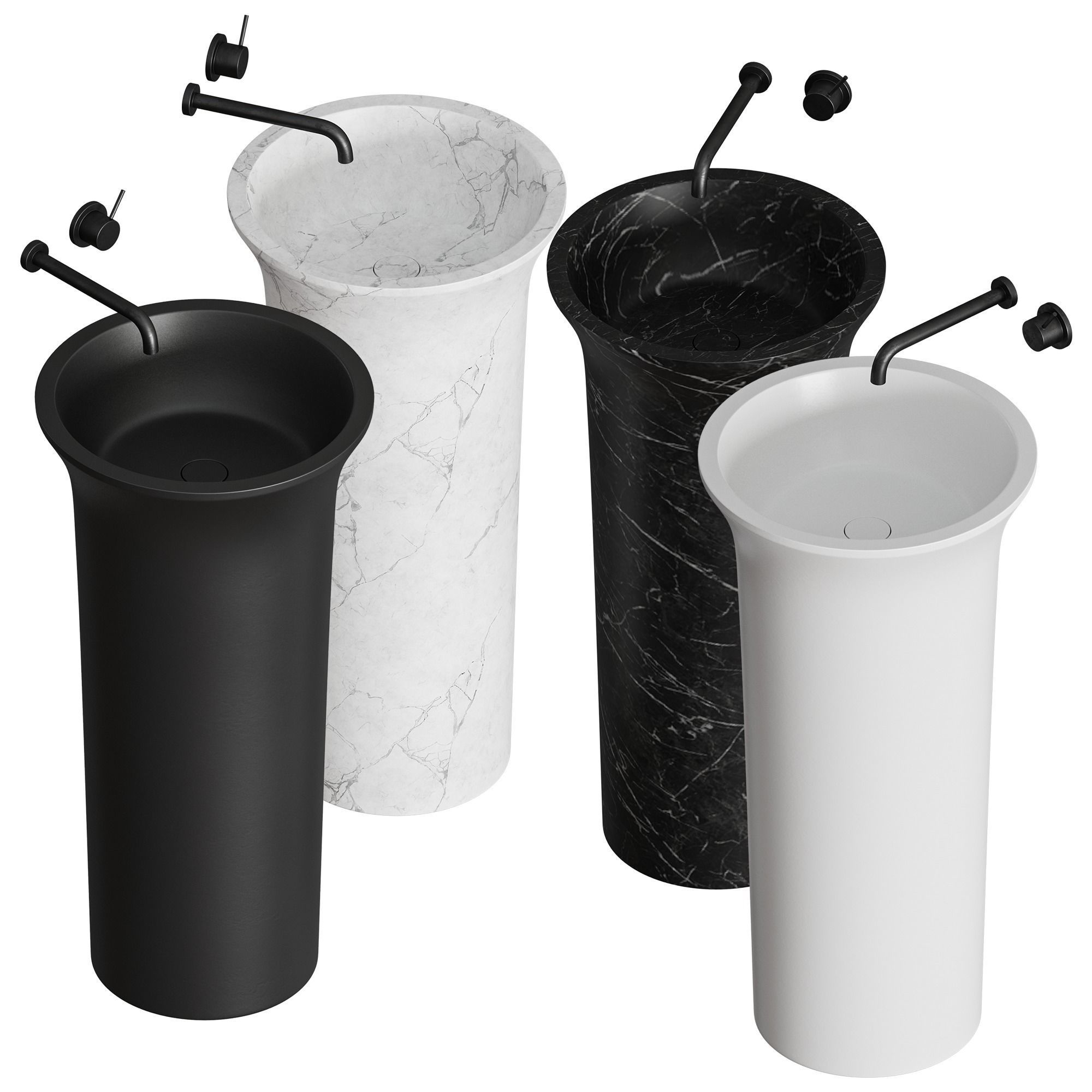 FUNNEL Washbasin by Rexa Design 3D model_4
