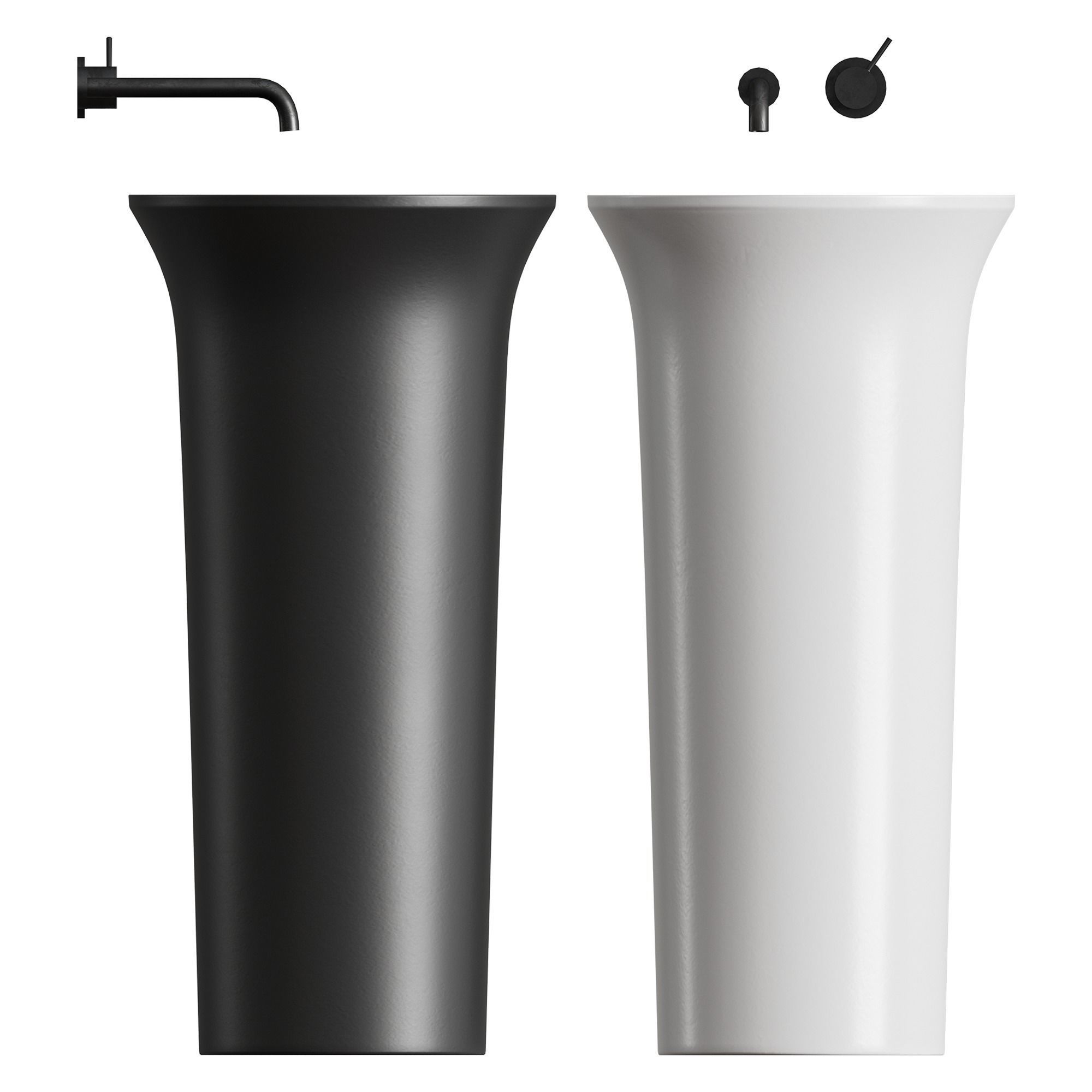 FUNNEL Washbasin by Rexa Design 3D model_2