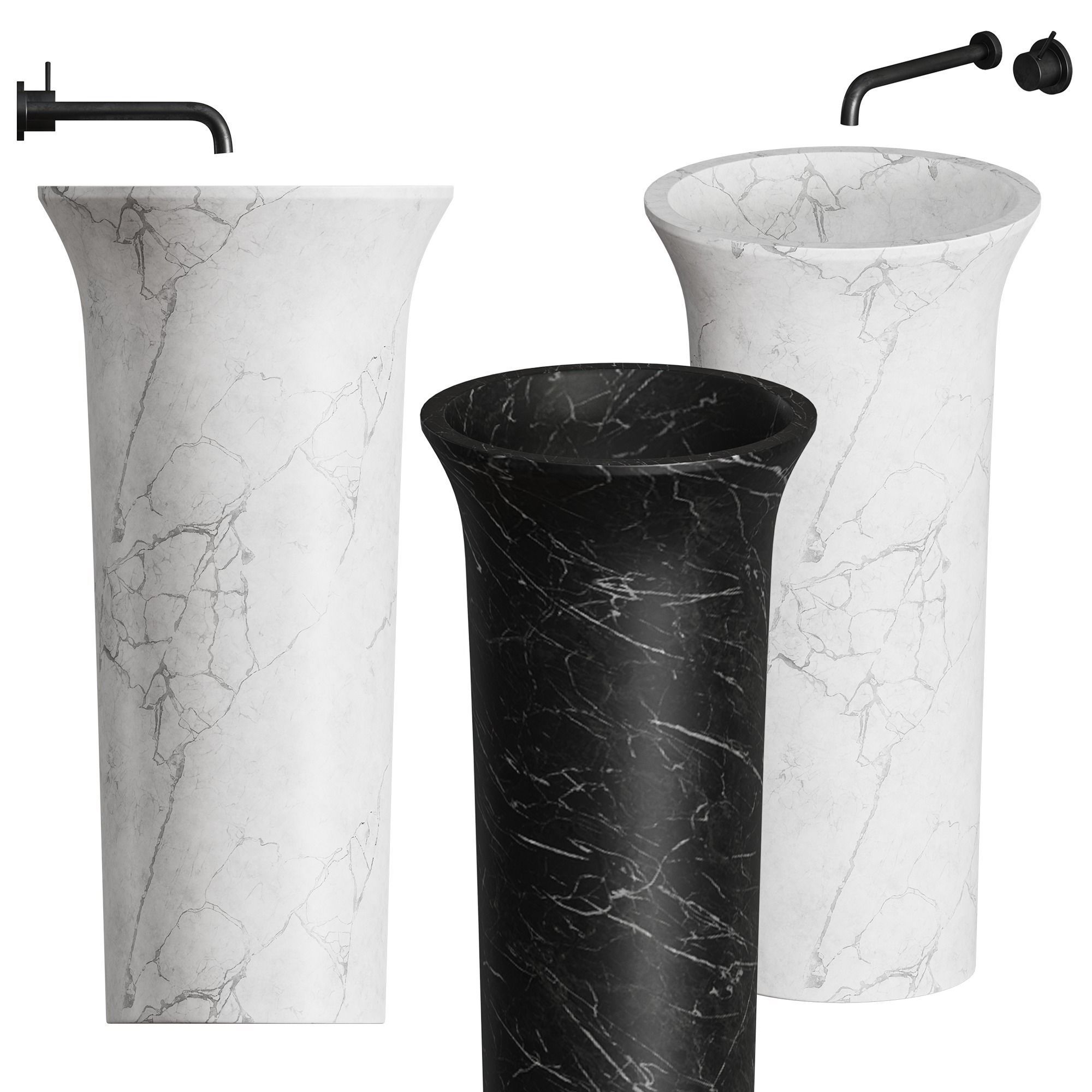 FUNNEL Washbasin by Rexa Design 3D model_1
