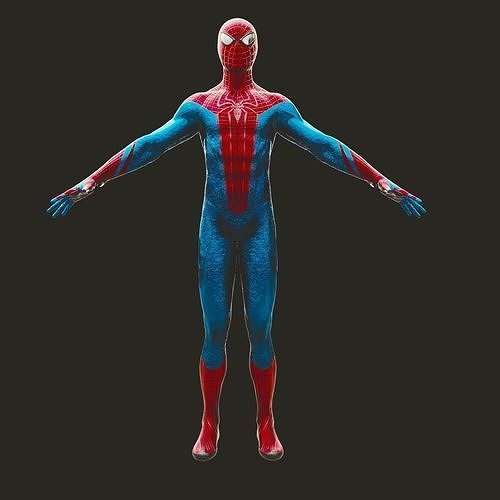 Spiderman Classic Suit MCU 3D model 3D model