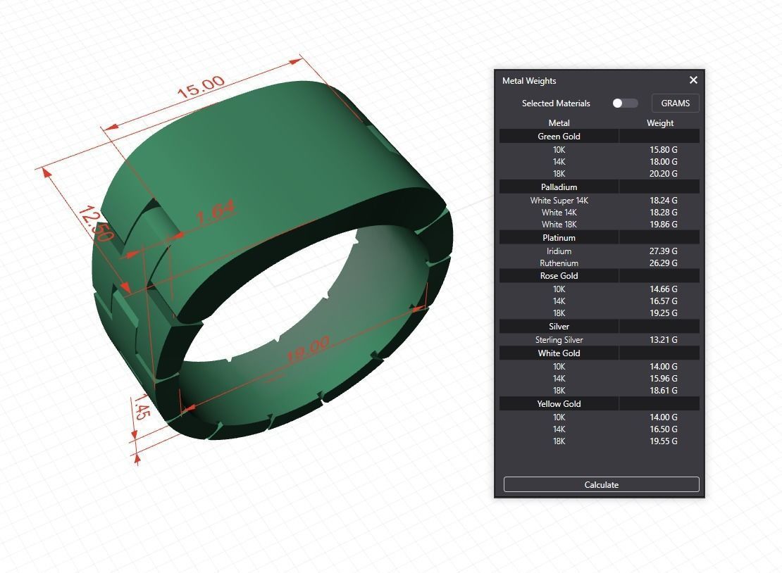 Ring MR 15  3D print model_11