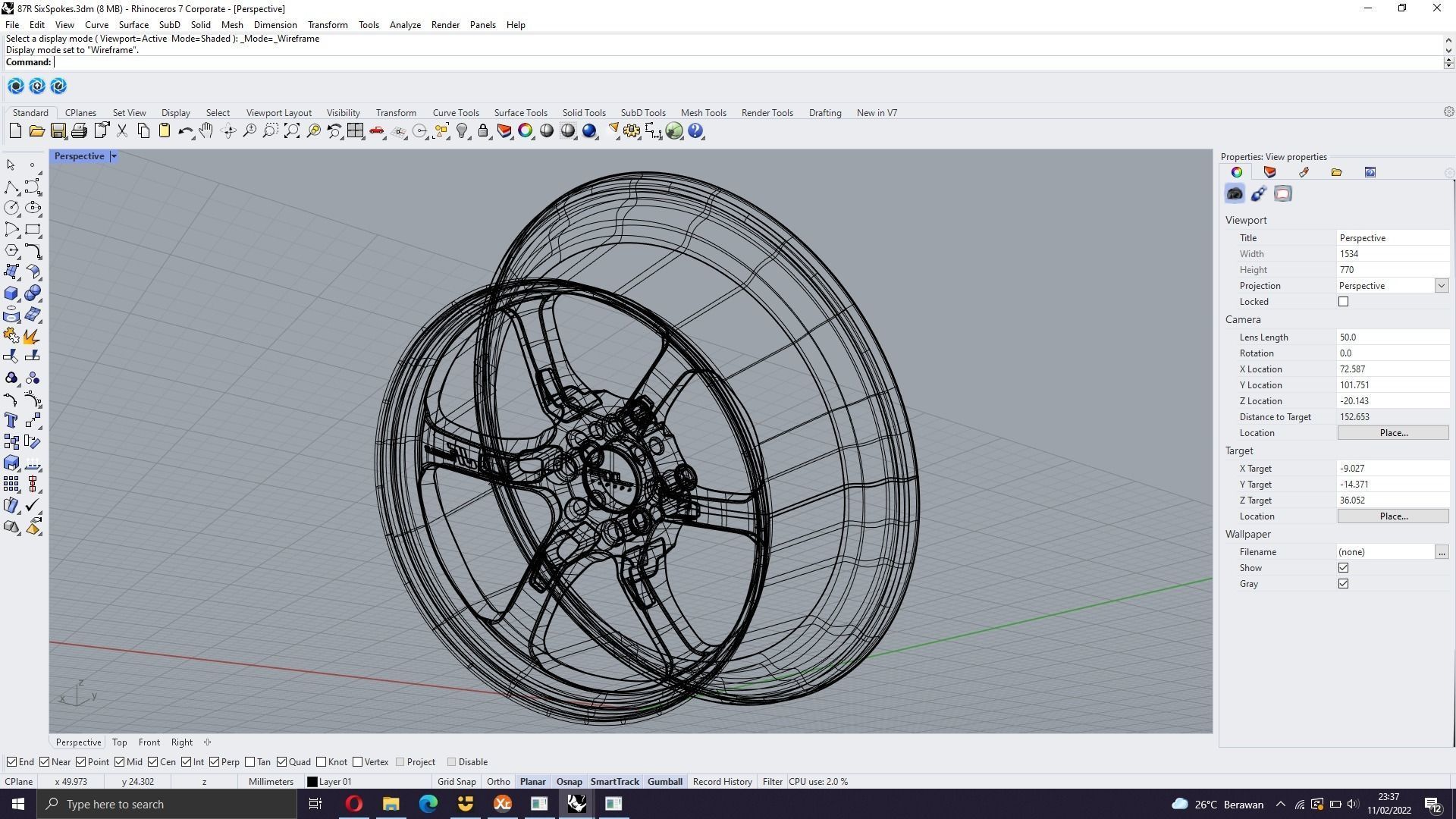 87R Racing Wheel Series  3D model_15