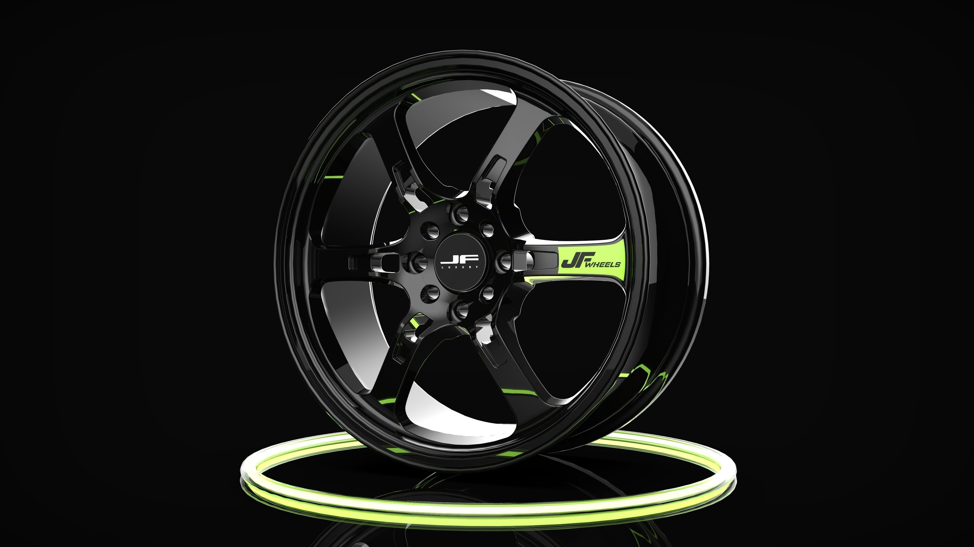 87R Racing Wheel Series  3D model_6