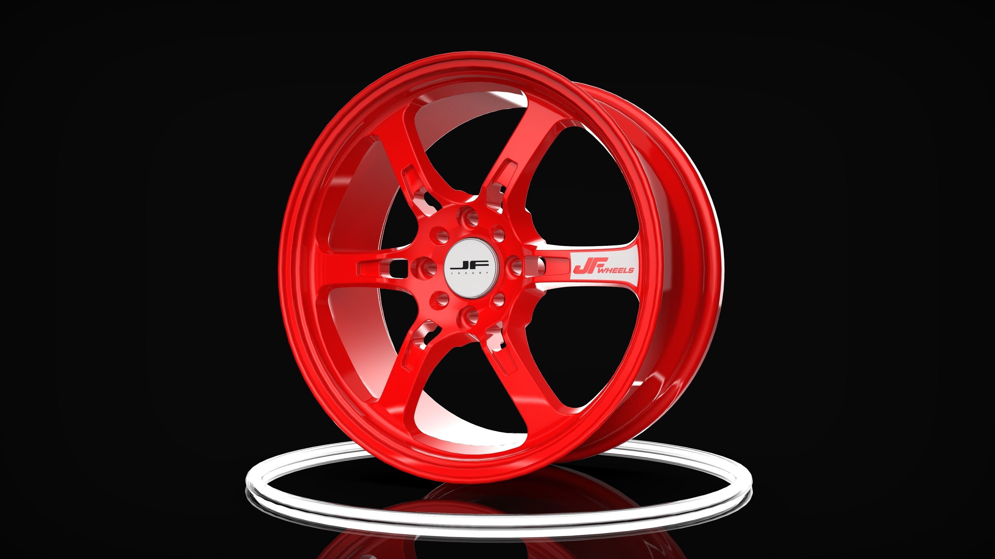 87R Racing Wheel Series  3D model_7