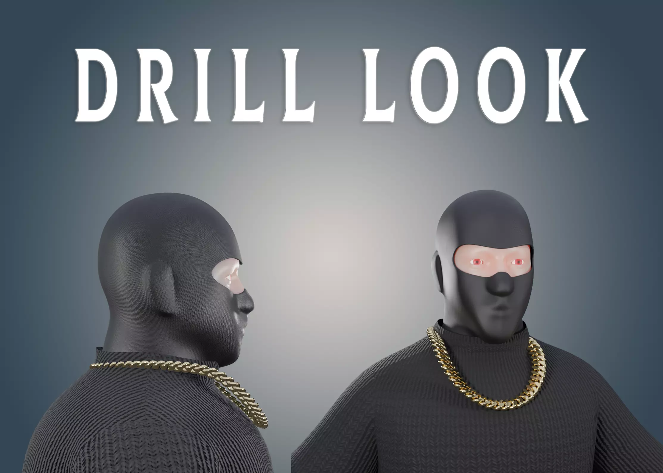 3D NFT BALACLAVA Stylized Character Free low-poly 3D model Free low-poly 3D model_0