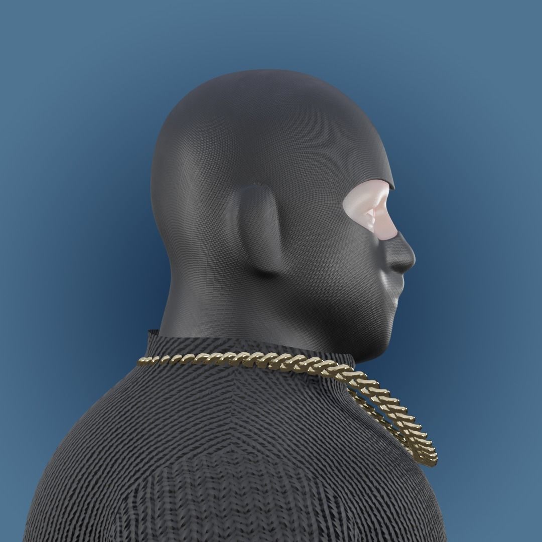 3D NFT BALACLAVA Stylized Character Free low-poly 3D model Free low-poly 3D model_13