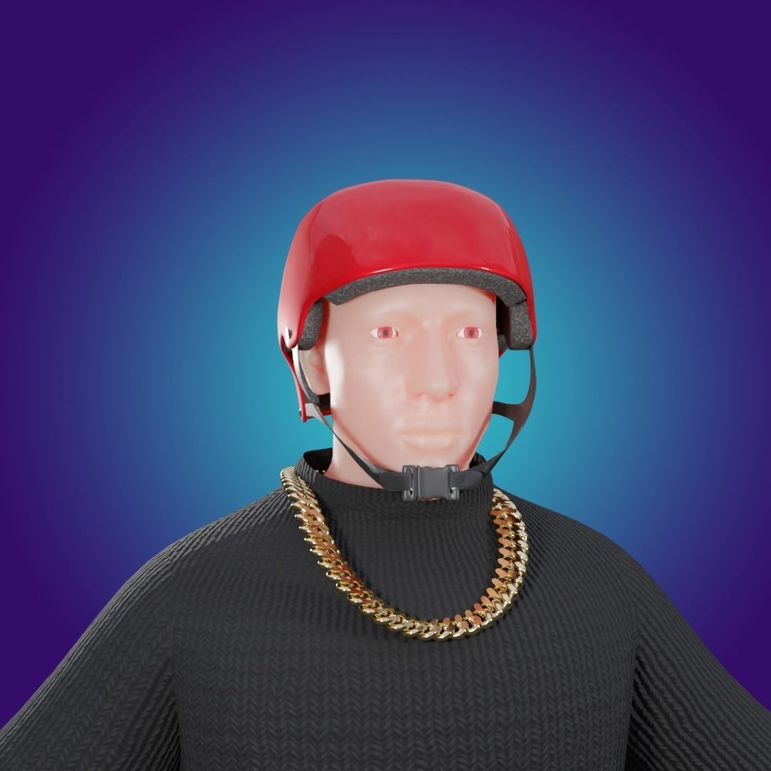 3D NFT BALACLAVA Stylized Character Free low-poly 3D model Free low-poly 3D model_19