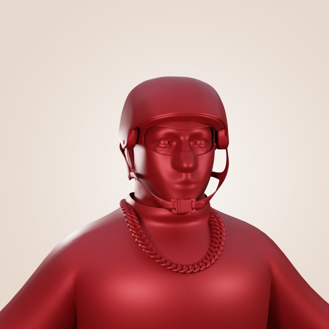 3D NFT BALACLAVA Stylized Character Free low-poly 3D model Free low-poly 3D model_3