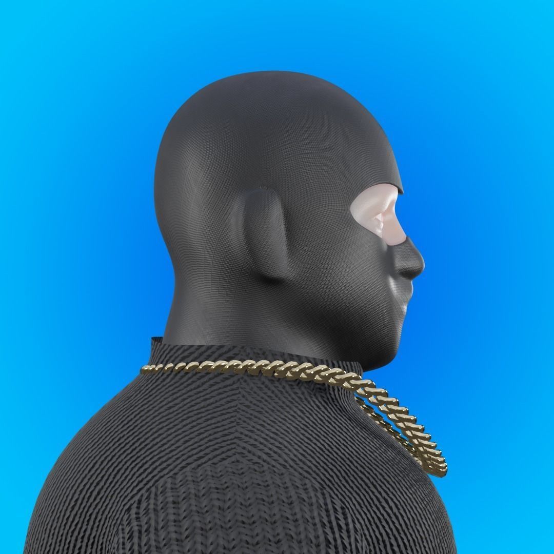3D NFT BALACLAVA Stylized Character Free low-poly 3D model Free low-poly 3D model_10