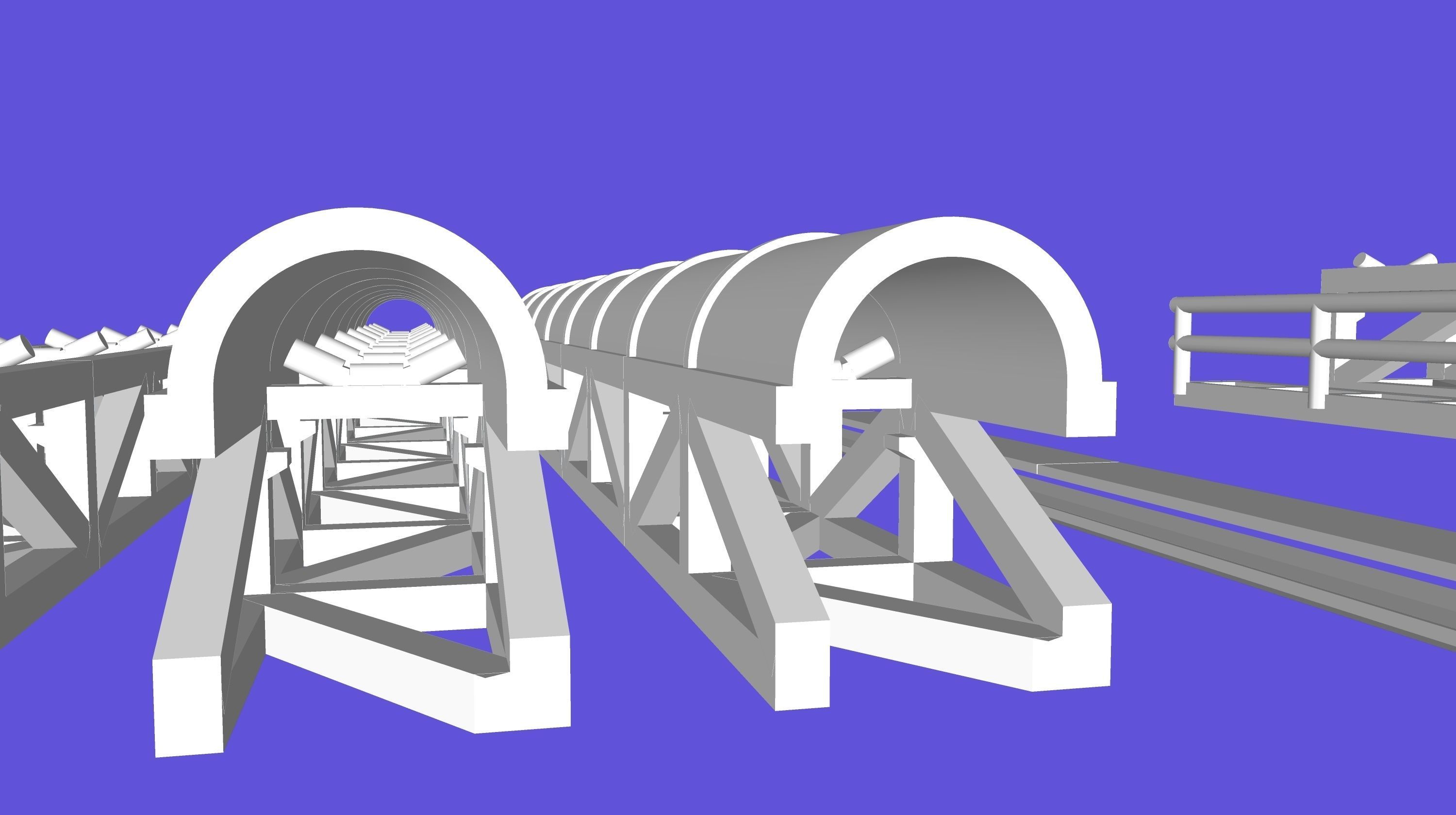 Mining Conveyor HO and N 3D Print 3D print model_3