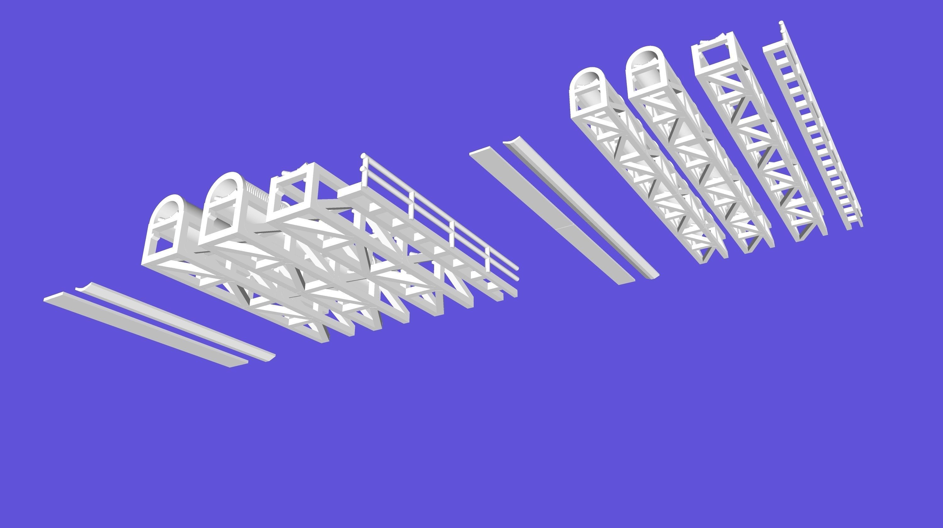 Mining Conveyor HO and N 3D Print 3D print model_1