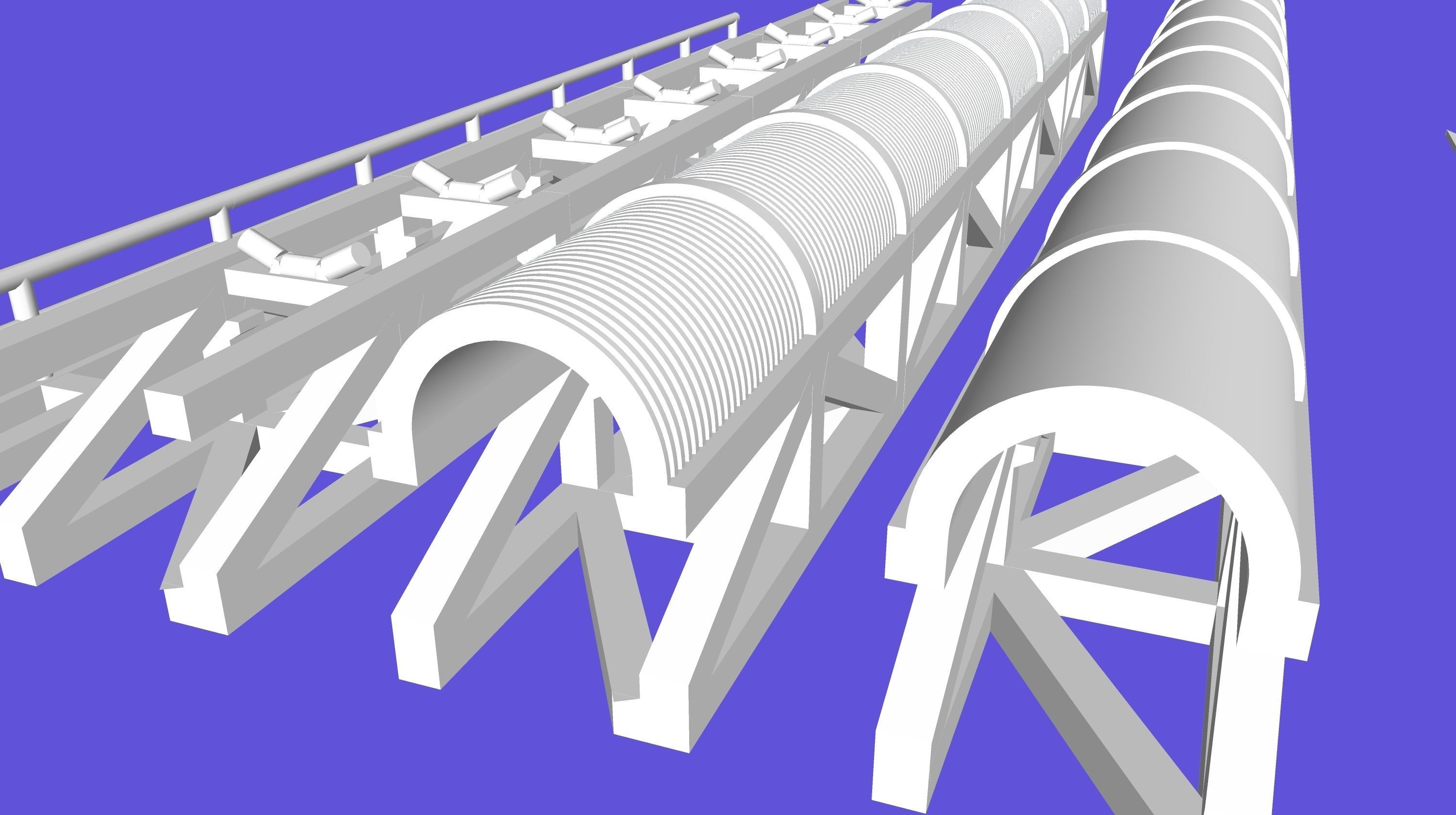 Mining Conveyor HO and N 3D Print 3D print model_4