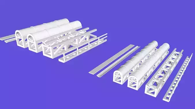 Mining Conveyor HO and N 3D Print 3D print model