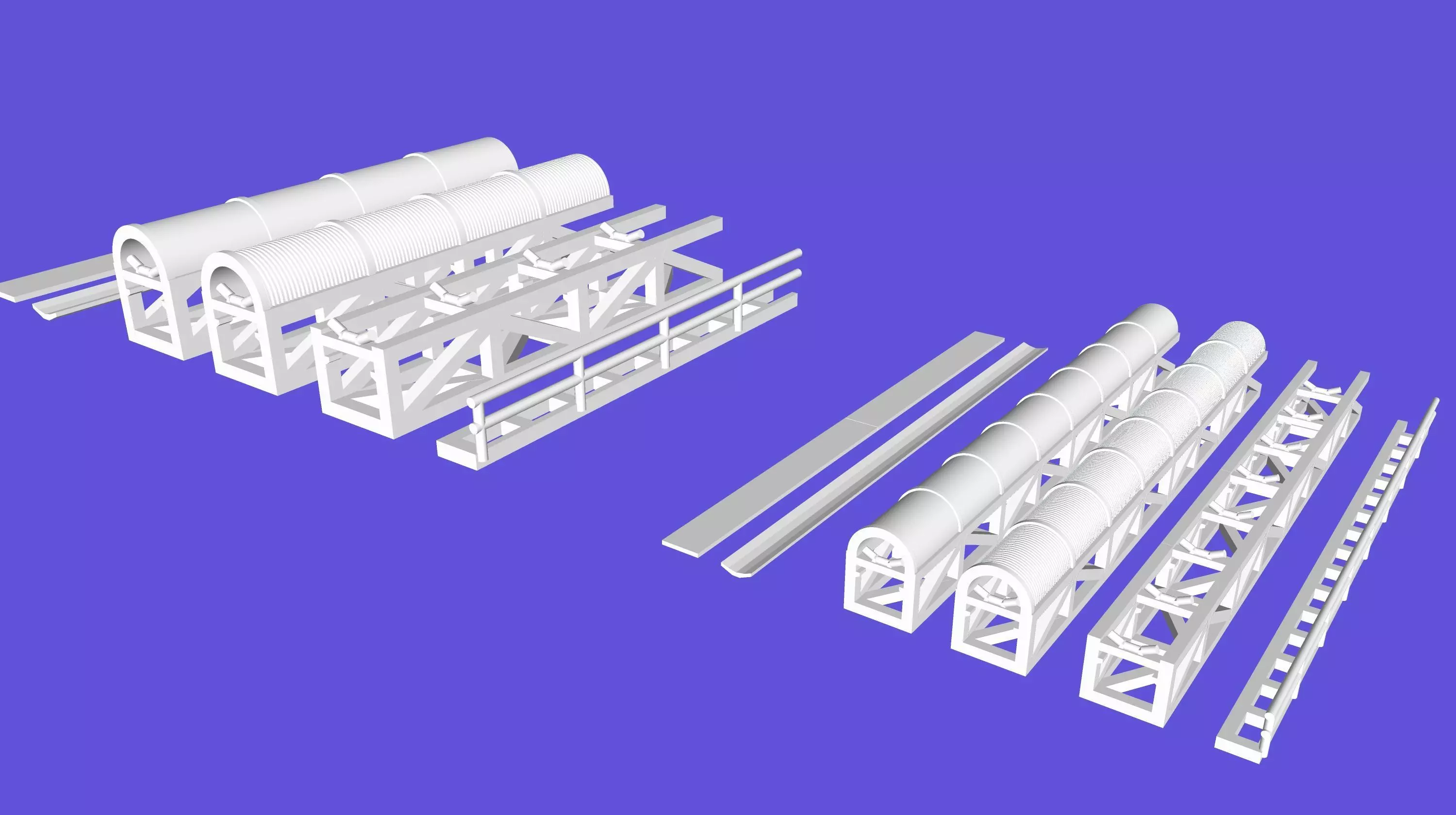 Mining Conveyor HO and N 3D Print 3D print model_0