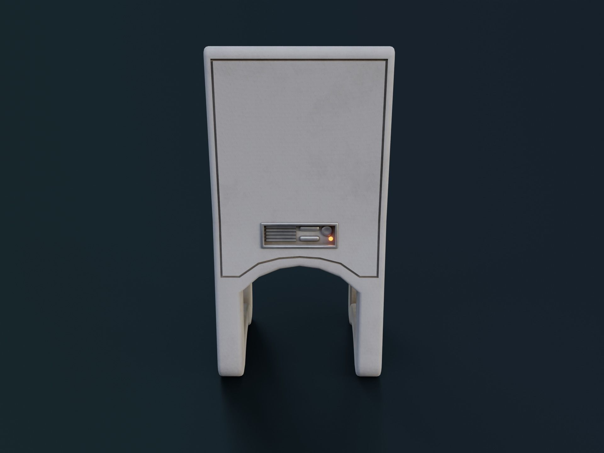 Sci-Fi Chair Low-poly 3D model_6