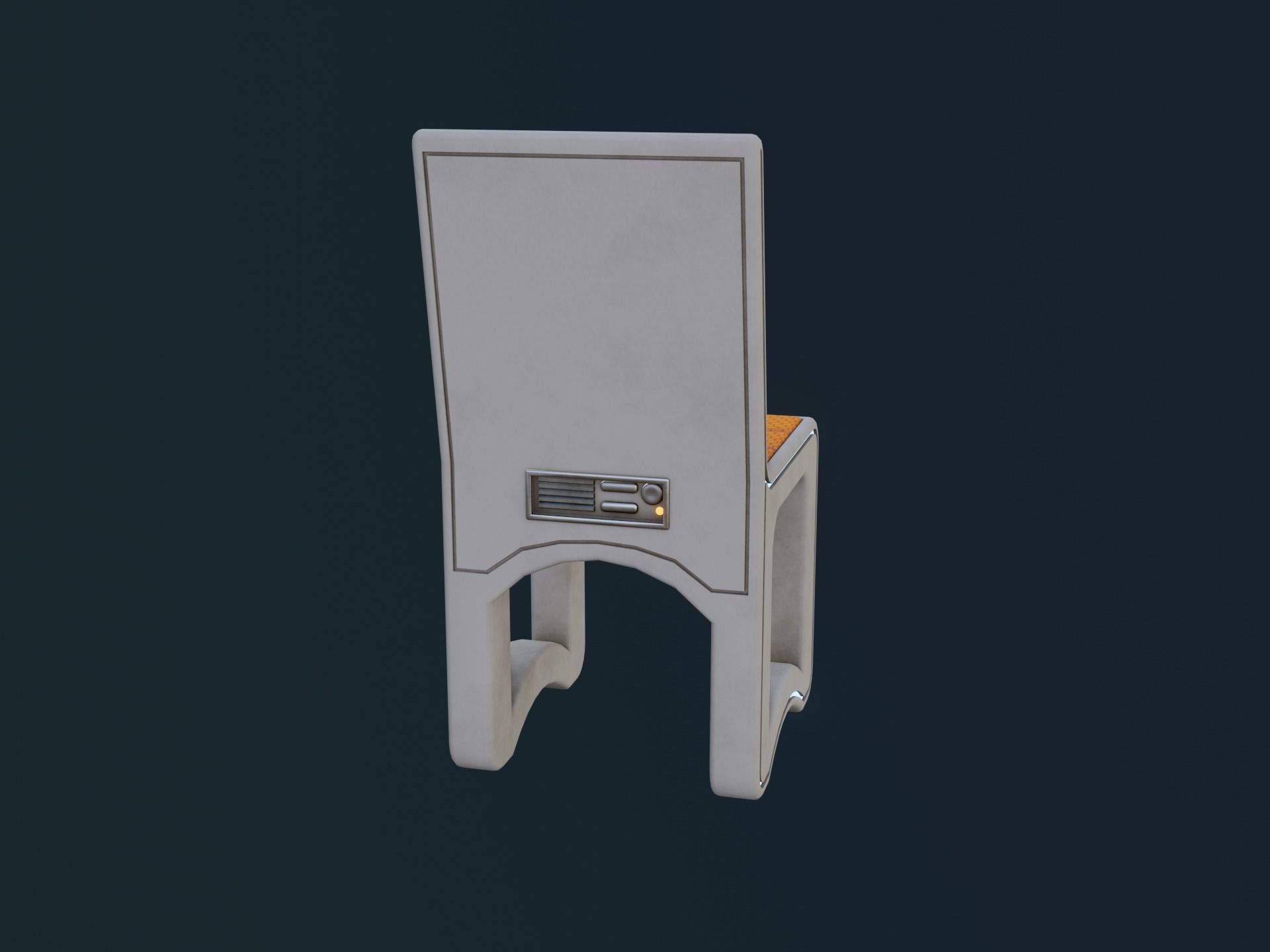 Sci-Fi Chair Low-poly 3D model_17