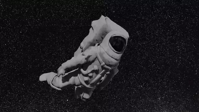 rocketman space guy suit Low-poly 3D model
