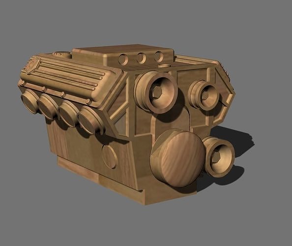 Engine box model 3D model 3D printable | CGTrader